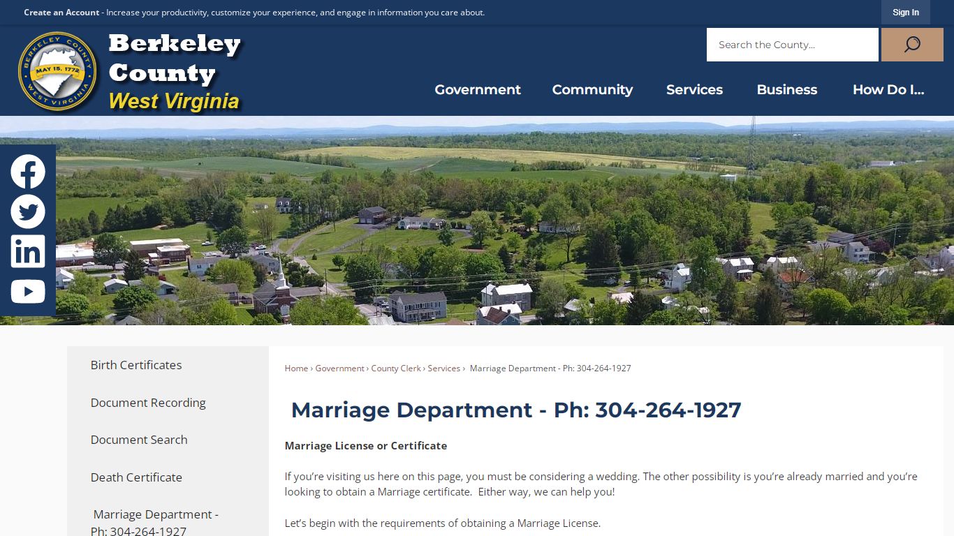 Marriage | Berkeley County, WV